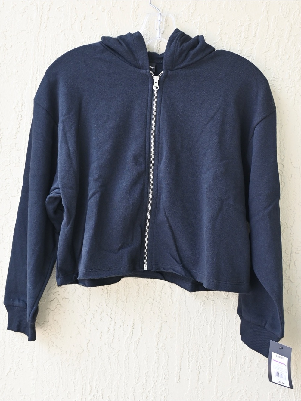 Kids Art Class Navy Blue Zip-Up Hoodie Sweatshirt